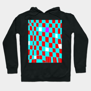 Funky Checks blue n red Hoodie